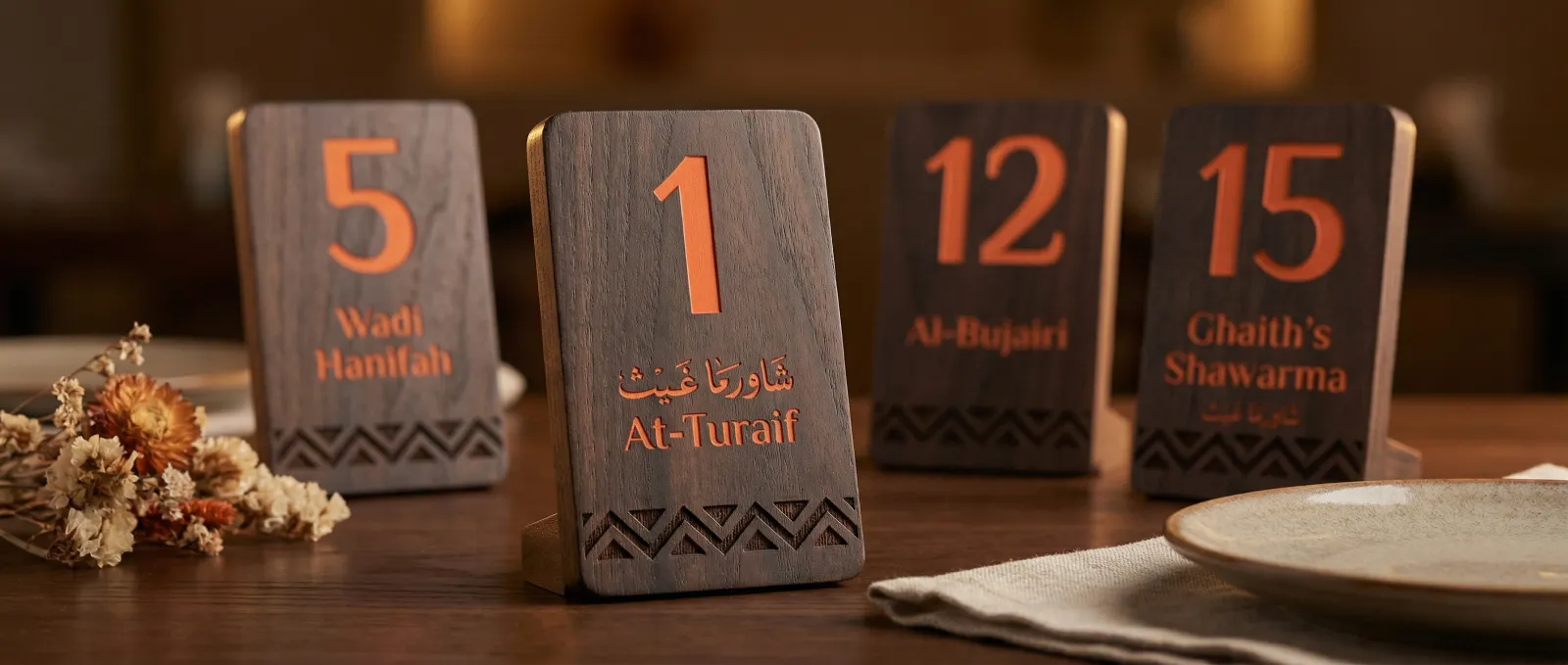 أرقام الطاولات 2