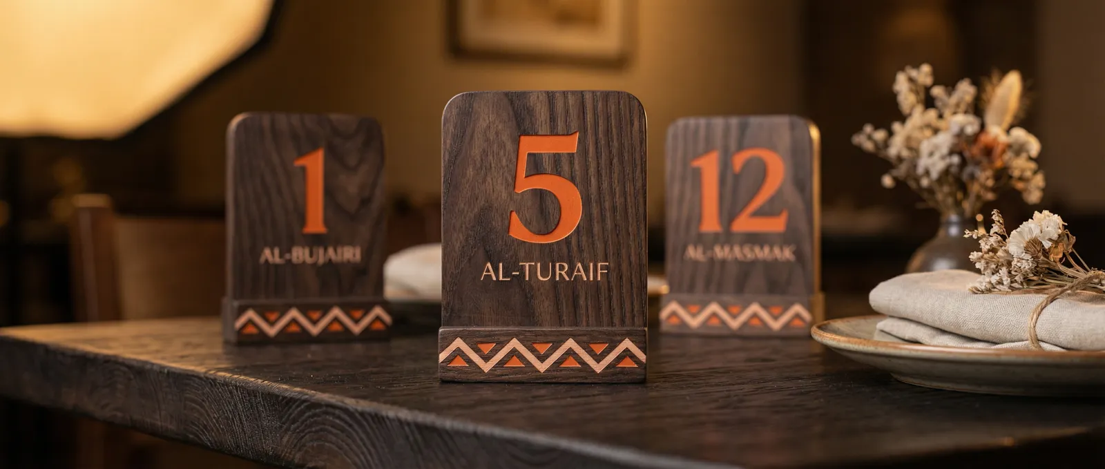 أرقام الطاولات 3